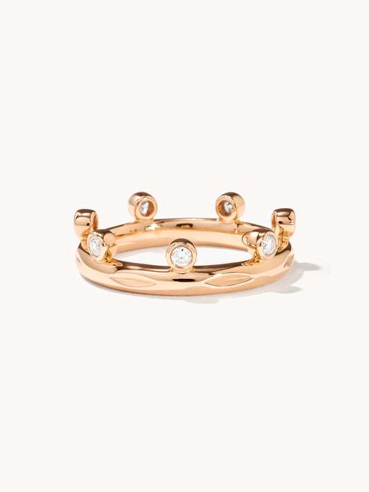 TAMARA COMOLLI RING GPYSY CROWN BRILLIANT CUT CLASSIC
