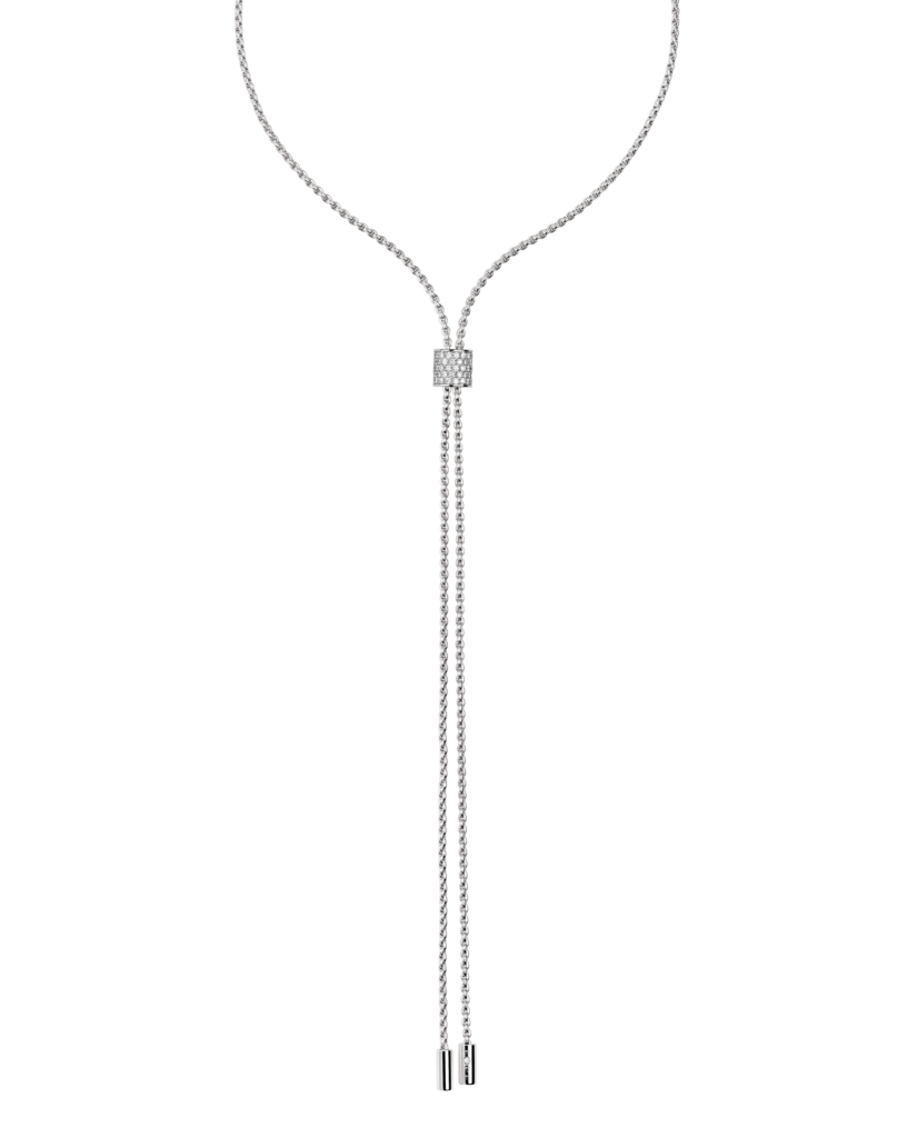 Slider Halskette mit pavé Diamanten