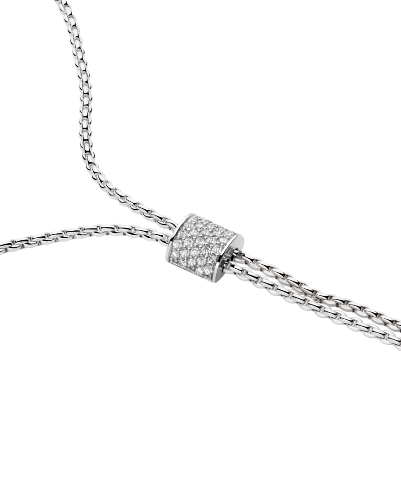 Slider Halskette mit pavé Diamanten