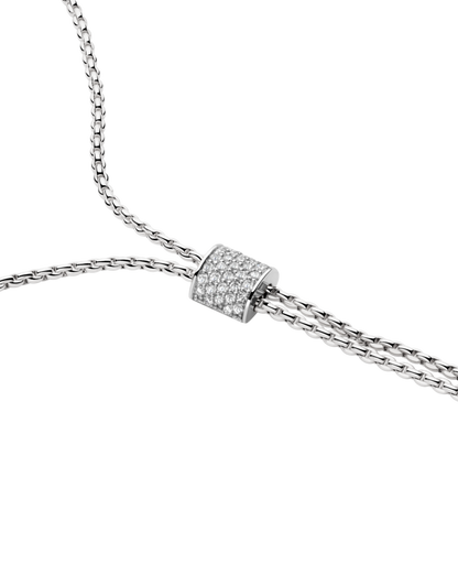Slider Halskette mit pavé Diamanten