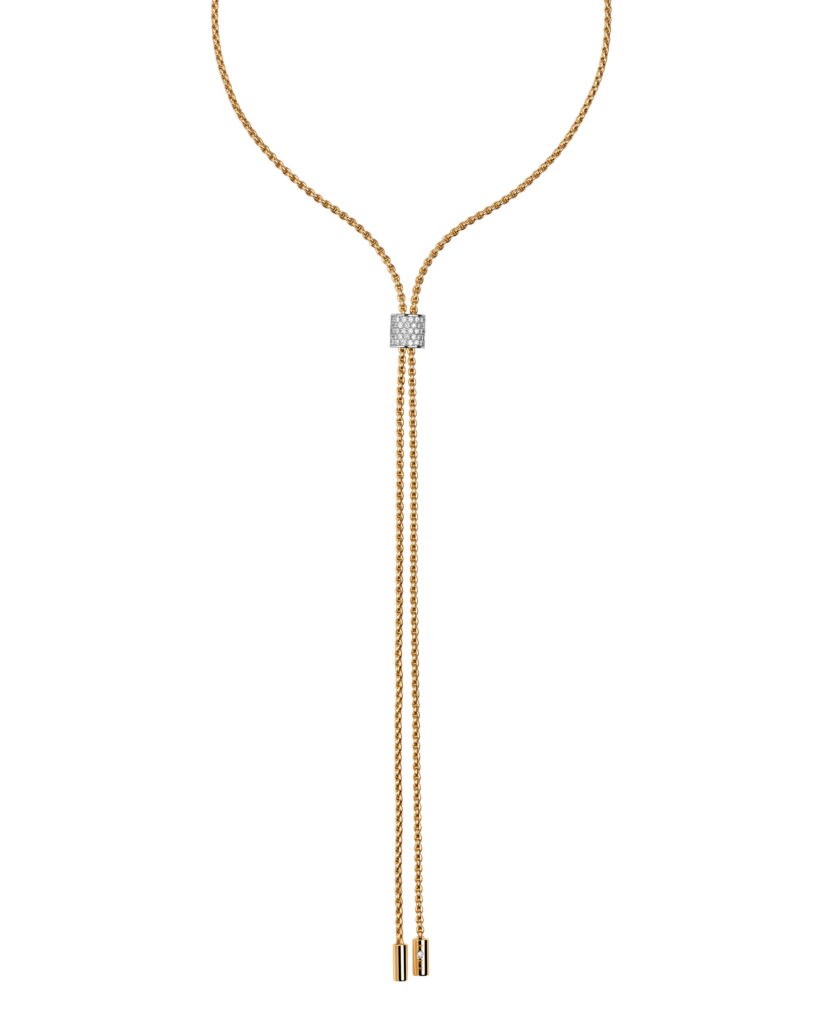 Slider Halskette mit pavé Diamanten