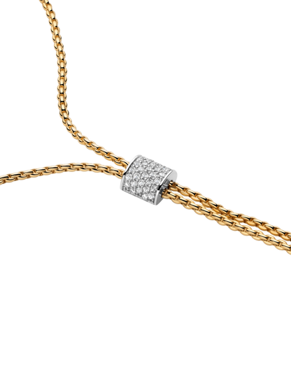 Slider Halskette mit pavé Diamanten