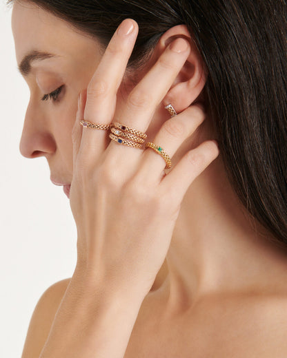 FOPE Flex'it Ring mit rosa Saphir (M)