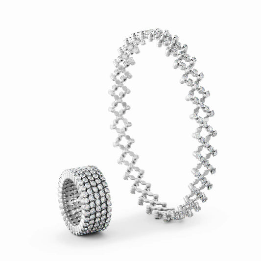 Serafino Consoli Brevetto Multi-Size Ring und Armband