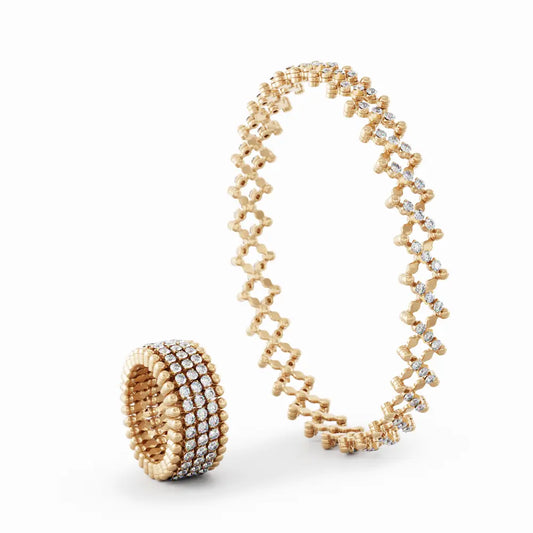 Serafino Consoli Brevetto Multi-Size Ring und Armband