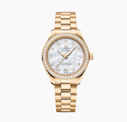 OMEGA AQUA TERRA MOONSHINE GOLD