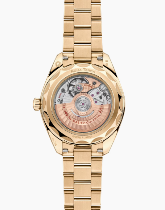 OMEGA AQUA TERRA MOONSHINE GOLD