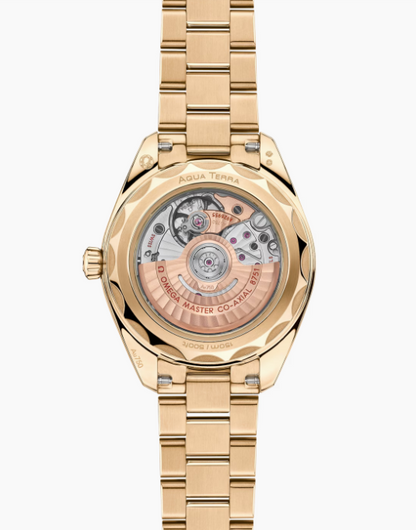 OMEGA AQUA TERRA MOONSHINE GOLD