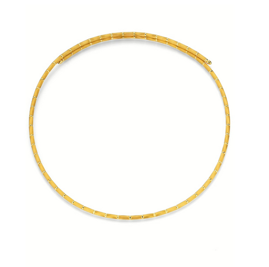 Feines, schlichtes Goldcollier ohne Perlen