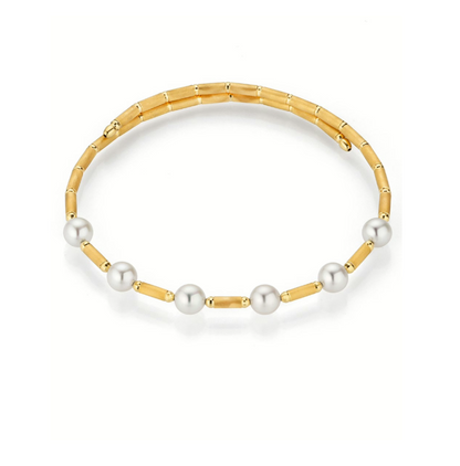Akoya Perlenarmband aus Gelbgold