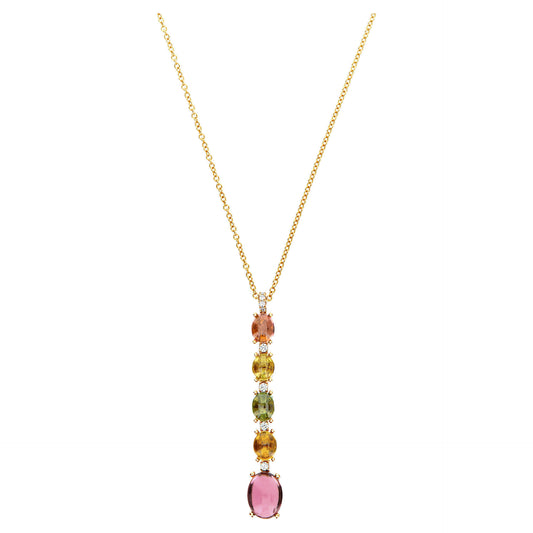 NANIS COLLIER " DANCING TOURMALINES"