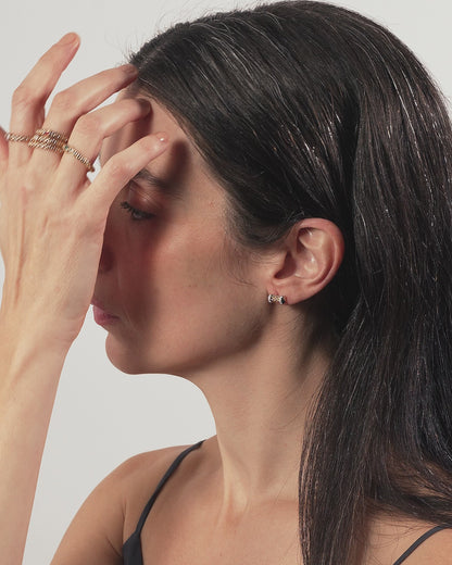 Flex'it Ring mit weissen Diamant (S)