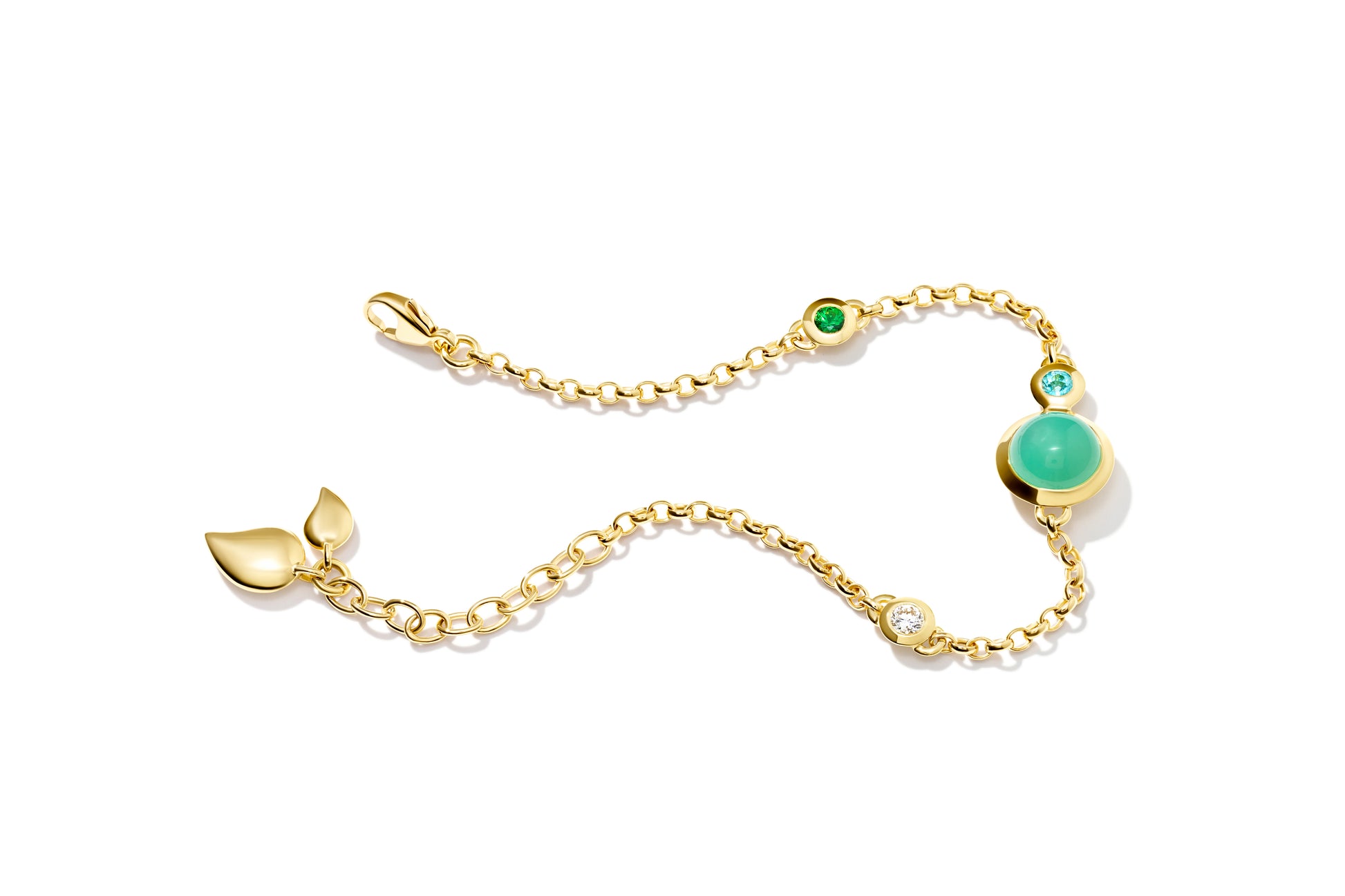 TAMARA COMOLLI BOUTON ARMBAND MINI CHAIN LAGOON