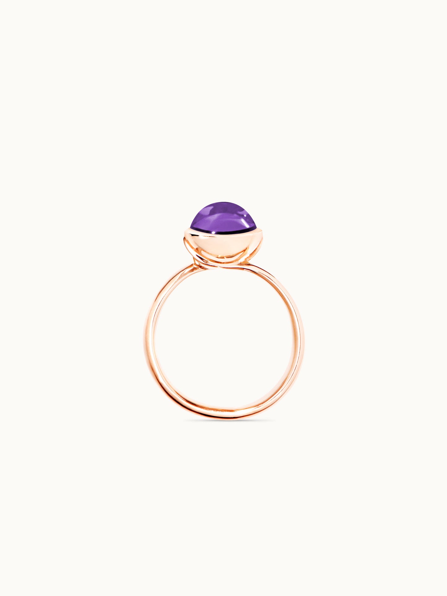 TAMARA COMOLLI BOUTON RING SMALL AMETHYST