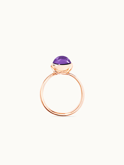 TAMARA COMOLLI BOUTON RING SMALL AMETHYST