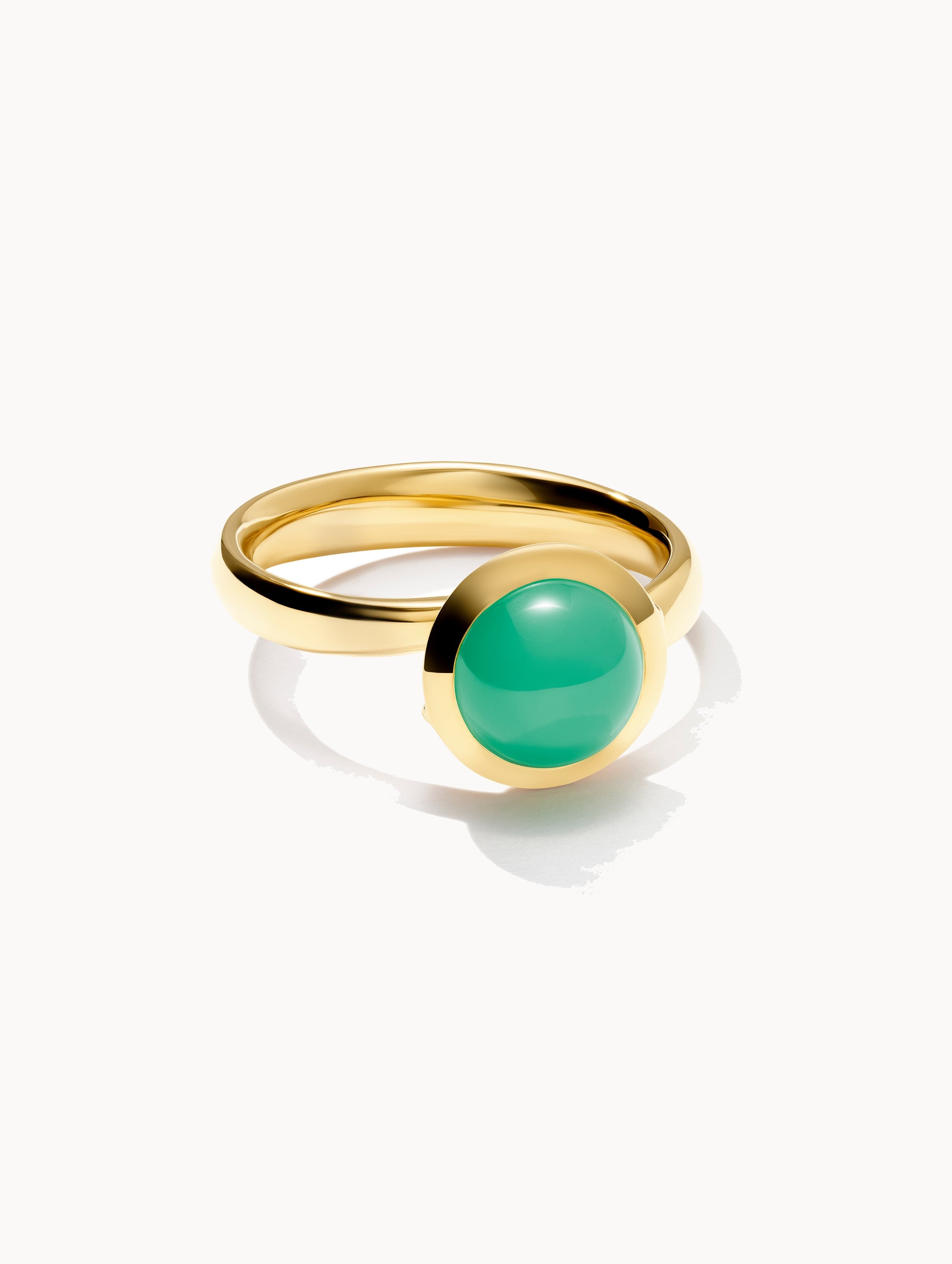 TAMARA COMOLLI BOUTON RING SMALL CHRYSOPRASE