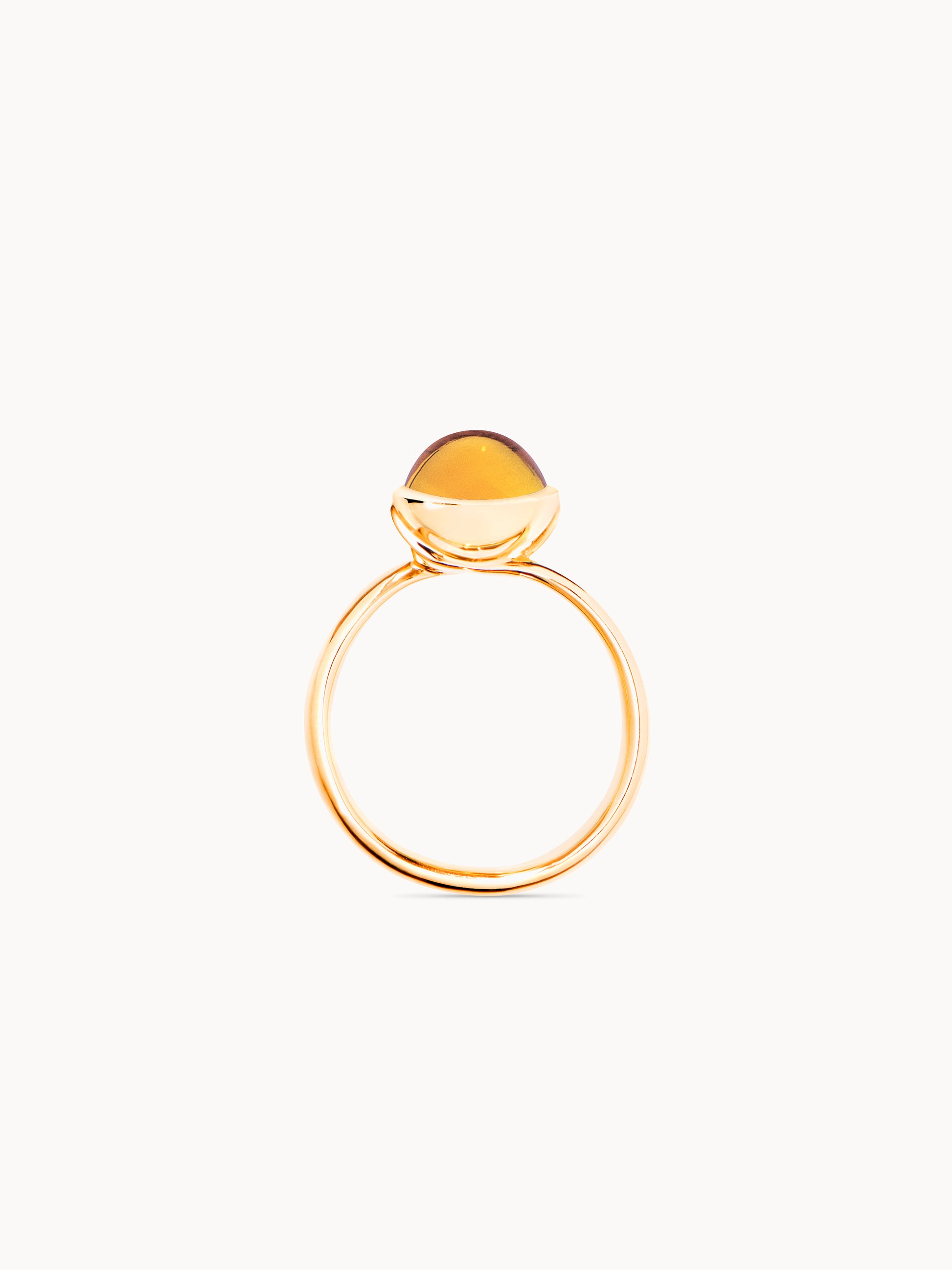 TAMARA COMOLLI BOUTON RING SMALL CITRIN