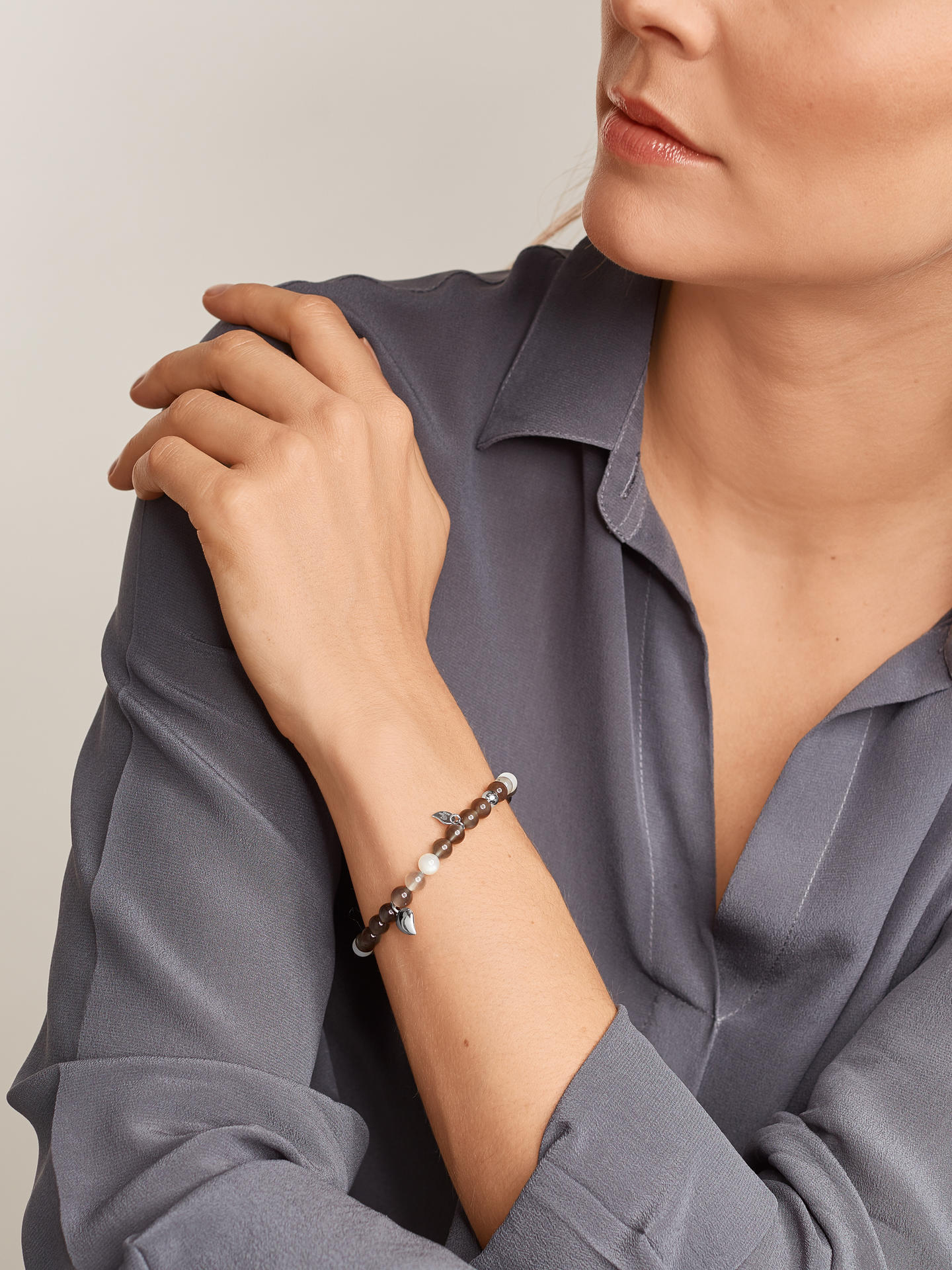 TAMARA COMOLLI INDIA DROP ARMBAND MEDIUM CASHMERE