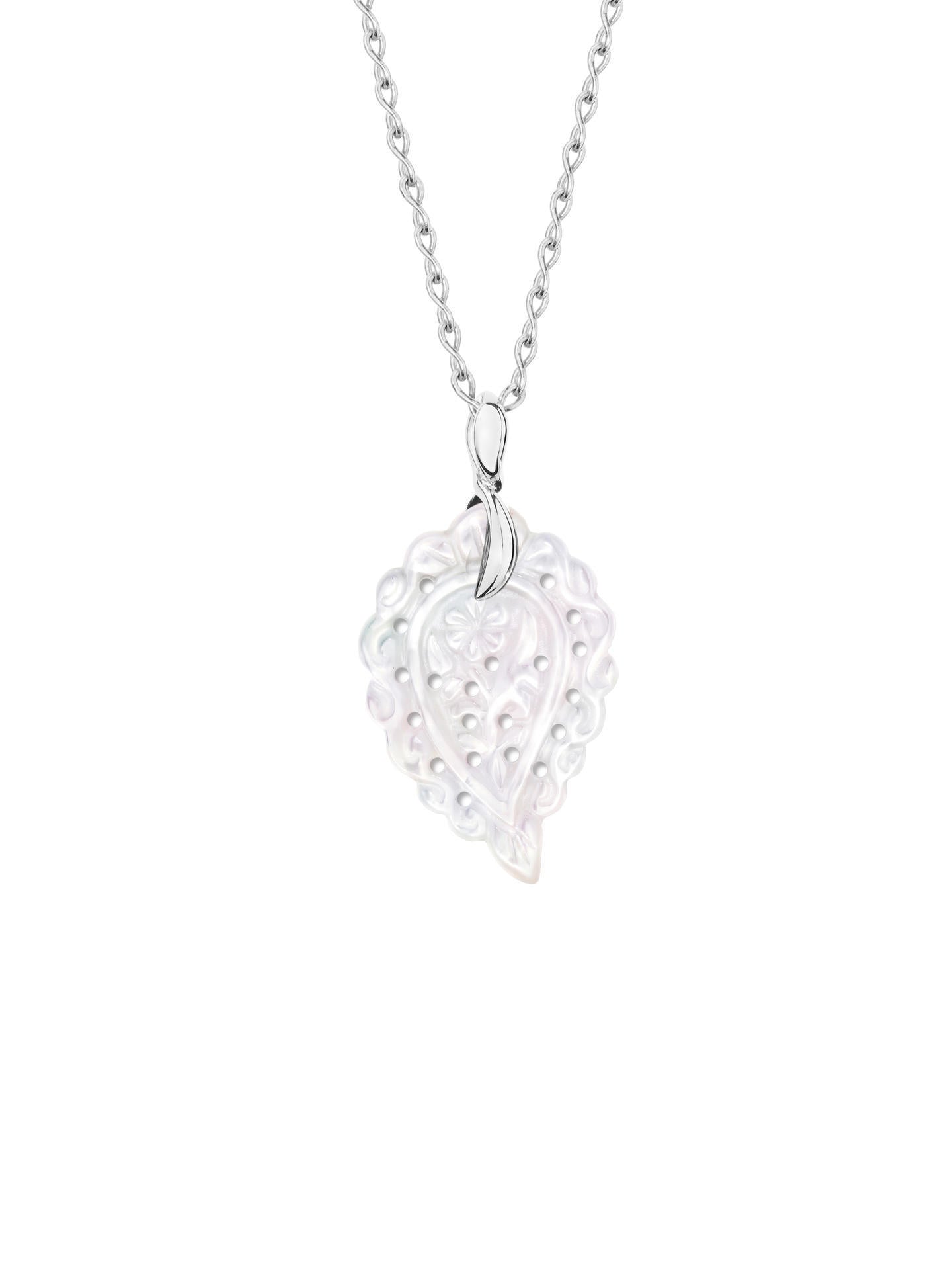 TAMARA COMOLLI INDIA LEAF ANHÄNGER SMALL PERLMUTT