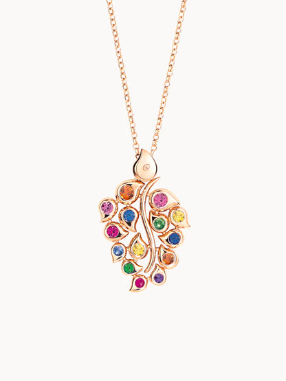 TAMARA COMOLLI PENDANT SNOWFLAKES LEAF CLASSIC 'CANDY'